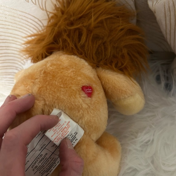 80s Vintage Care Bears Cousins Brave Heart Lion Plush Toy Kenner - Picture 13 of 16